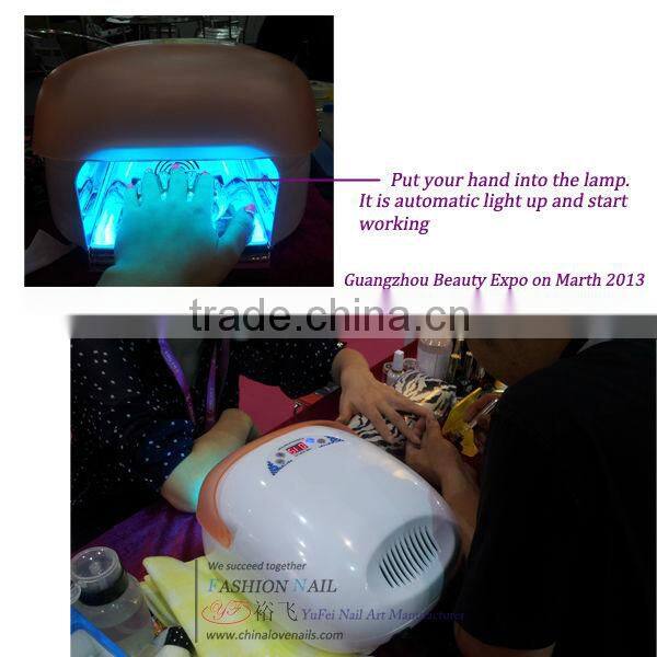 Hotselling nail art gel lamp 36w sensor salon uv manicure lamp with sensor