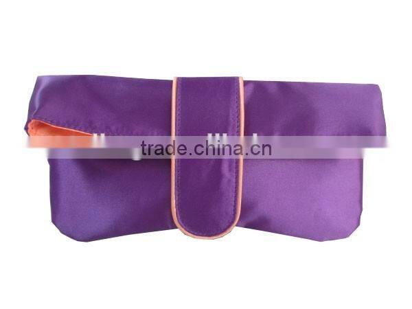 2016 new arrival high quaility satin evening cosmetic bags for Lady