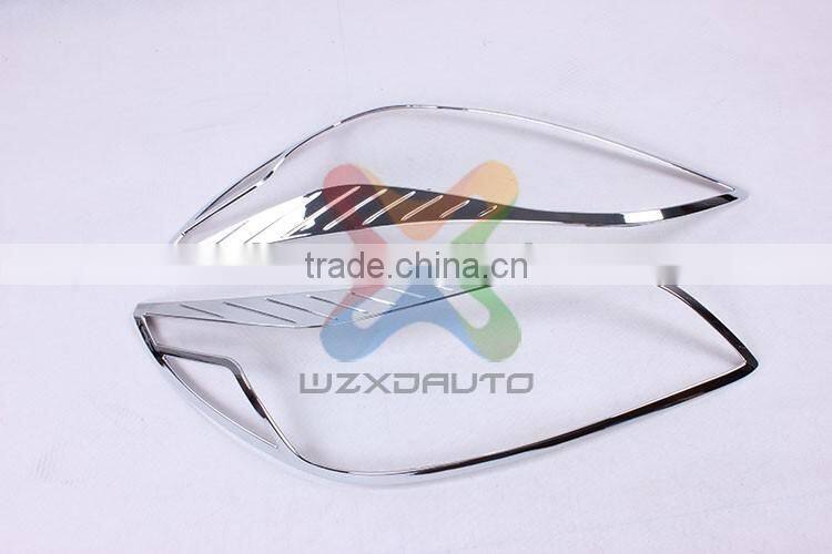SET CHROME LH RH HEAD LAMP LIGHTS COVER HEAD LAMP COVER FOR CHEVROLET MALIBU 2013-2014