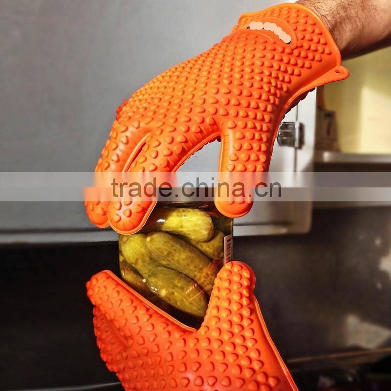 high heat-resistant silicone bbq Grilling gloves and claws