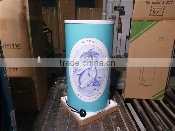 barrel fridge AC 110V / 220V 70w round electric beverage cooler 120cans 75l beer brand coolers