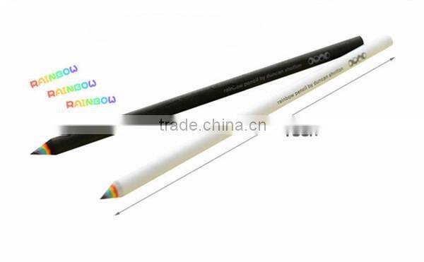 promotional wooden rainbow color pencil