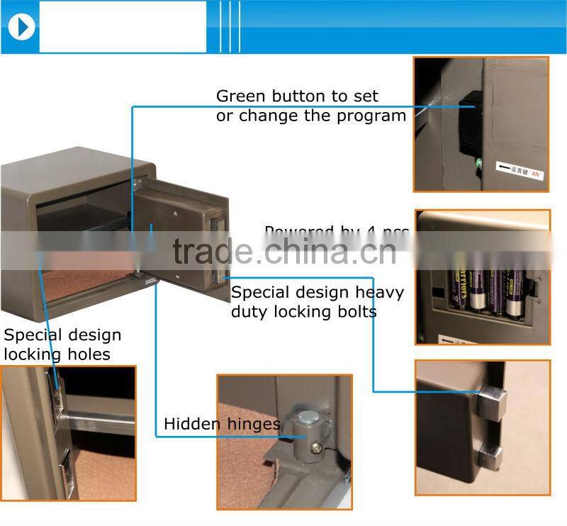 luxury intelligent high quality electronic digital home safes from ningbo safe manufacturer