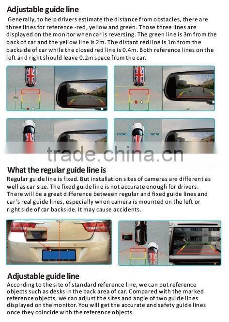 hot sale 4.3 inch GERMID multiple display rear view mirror with backup camera display for trucks.convinient with trucks