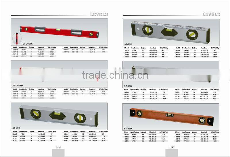 High intensity Spirit Level Construction Hand Tool/ Measuring Tool