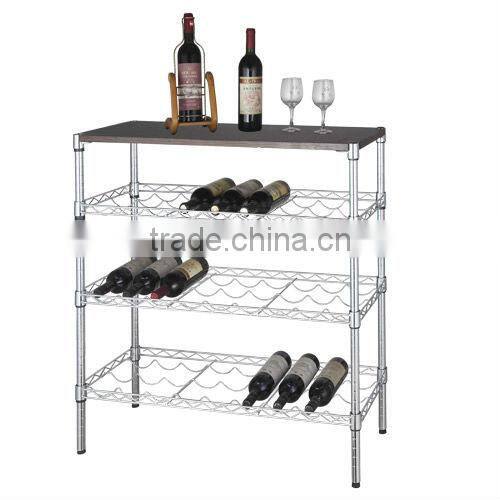 PF-WR09 4 tier metal wire wine rack