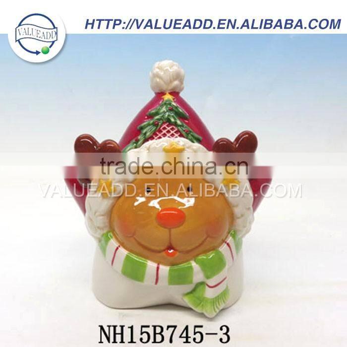 High quality christmas ceramics pottery canister sets factory supply