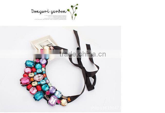 Top Quality Multicolor Collar Choker Vintage Statement Necklace Women Necklaces & Pendants Fashion Necklaces for Women 2014