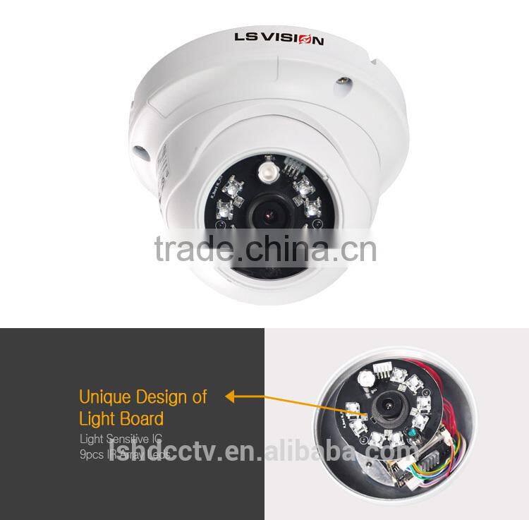 LS VISION 1.3MP POE Small Varifocal Home Dome IP Camera for Home and shop