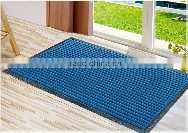 antislip Entrance recycled rubber rugs with rubber bottom door mat