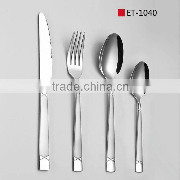 Stainless steel flatware for North America market