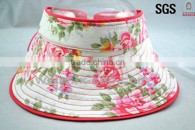 Breathable sports sun visor cap