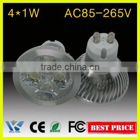 high quality UL CE RoHS FCC 3w 5w 6w E12 E14 E26 4w e27 led spot light