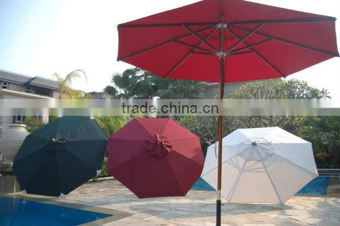 Patio Wooden frame Beach Umbrella