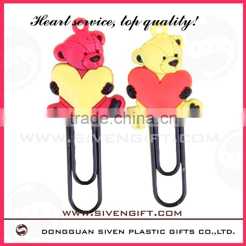 so cute baby pvc book mark for promotion business