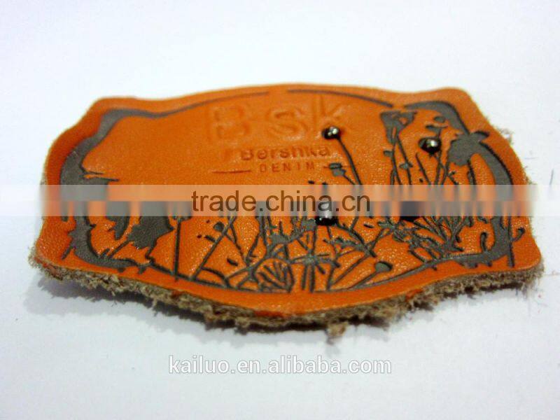 hot sale jeans leather label