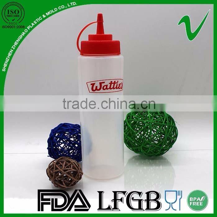 hot-selling sample free sauce LDPE plastic squeeze bottle