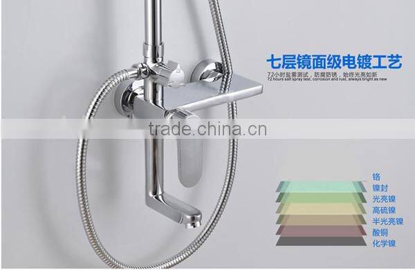 Deltar bath Led shower heads set, rain shower head set with hose