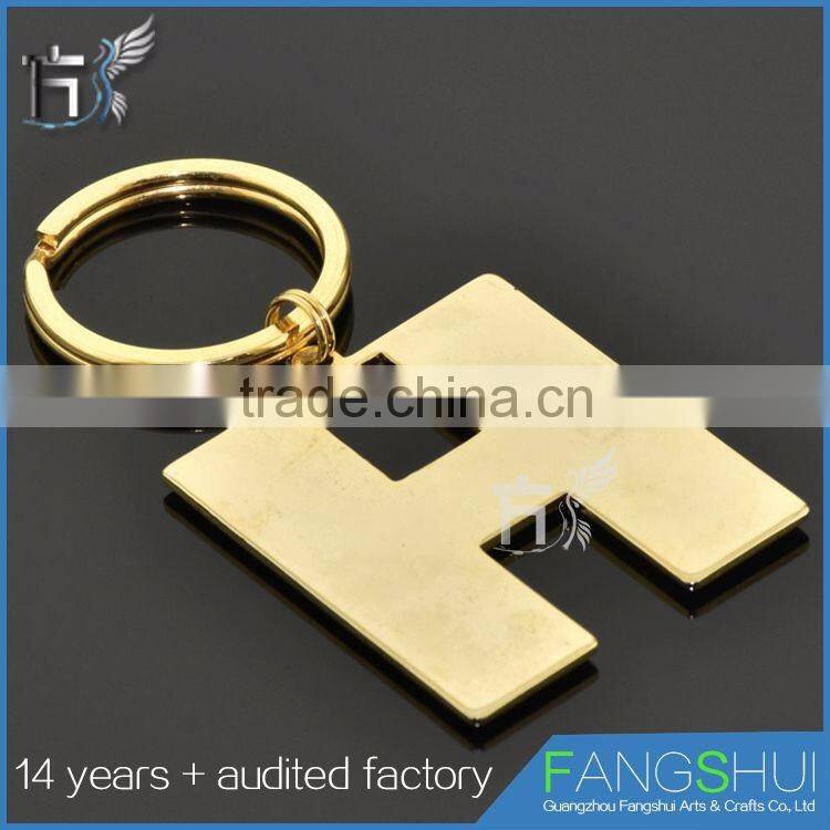 Top quality metal diamond alphabet letters keychain hot sell