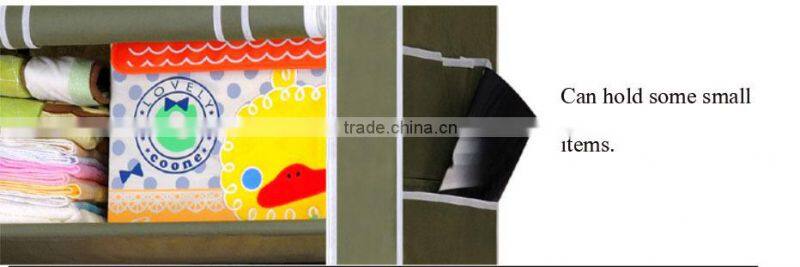 Folding wardrobe for bedroom designs diy cloth canvas wardrobe (FH-CS0505 )