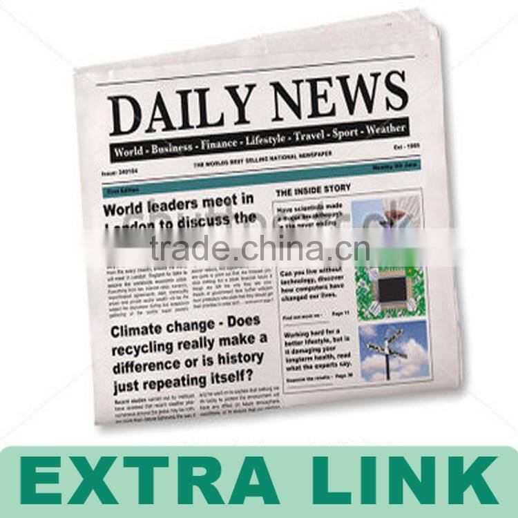 Elegant Kraft Paper Newspaper Printing