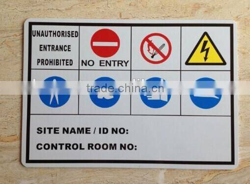 high voltage warning sign board