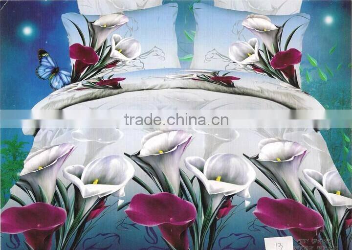 2016 sales high quality 100% polyester pinted brushed fabric for bedsheet of china