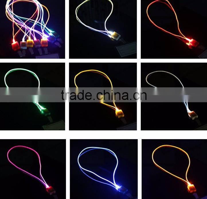 Bling led lanyard police reflective lanyard for concert promotional celebration