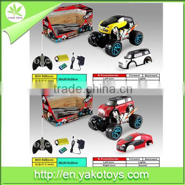 Super 4CH R/C mini car with light and music including battery R/C Cover changeable Cars
