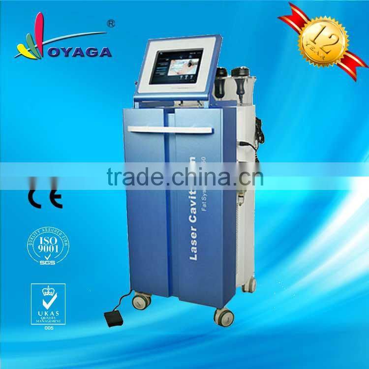 GS86 Professional vacuum laser diode cavitation lipo laser machine with multipolar RF