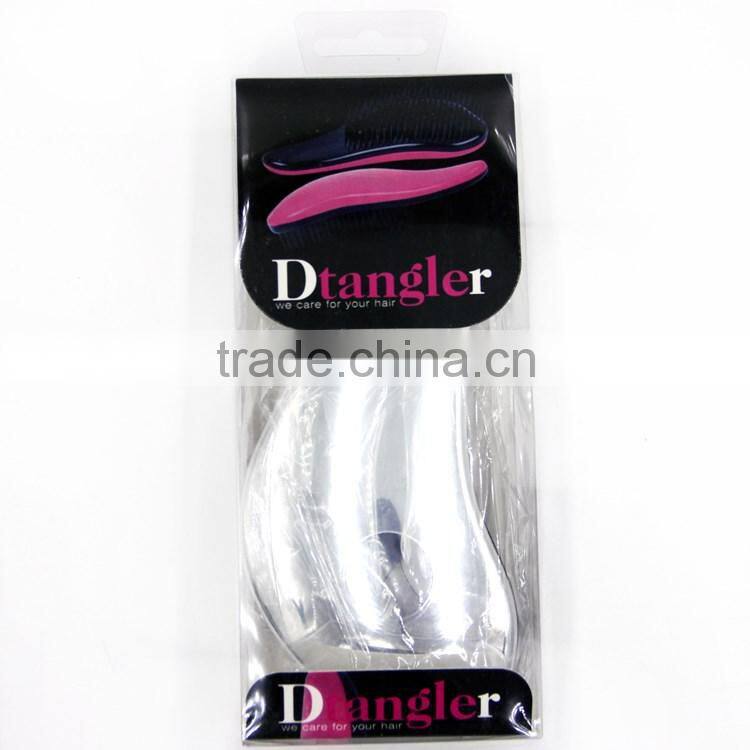 Salon use plastic material detangling hair brush detangler