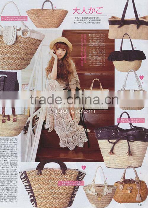 Straw bags made of sea grass for ladies--1
