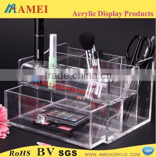 New products acrylic makeup cases, acrylic cosmetic organizer,acrylic makeup sets