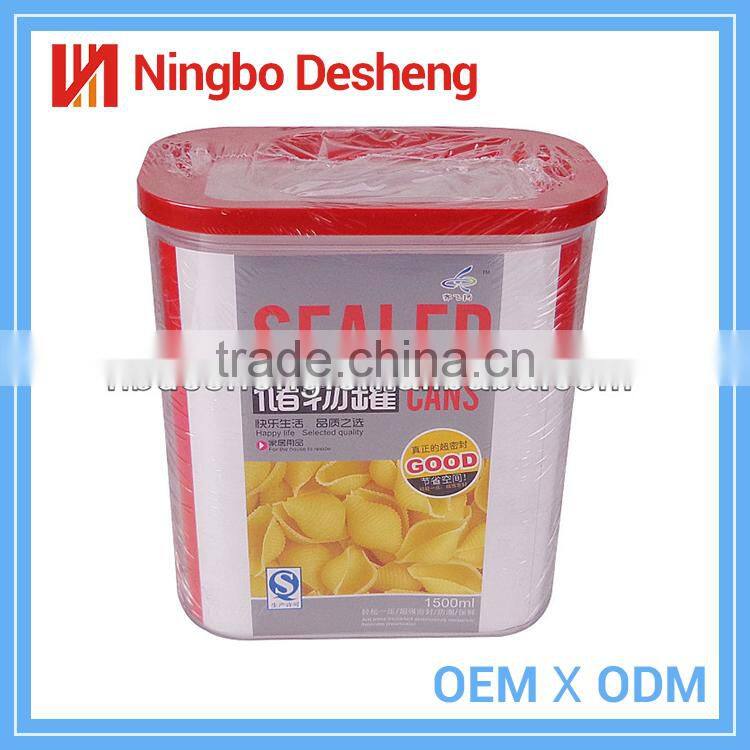 Hot sale safe food exquisite natural tanks plastic food storage container