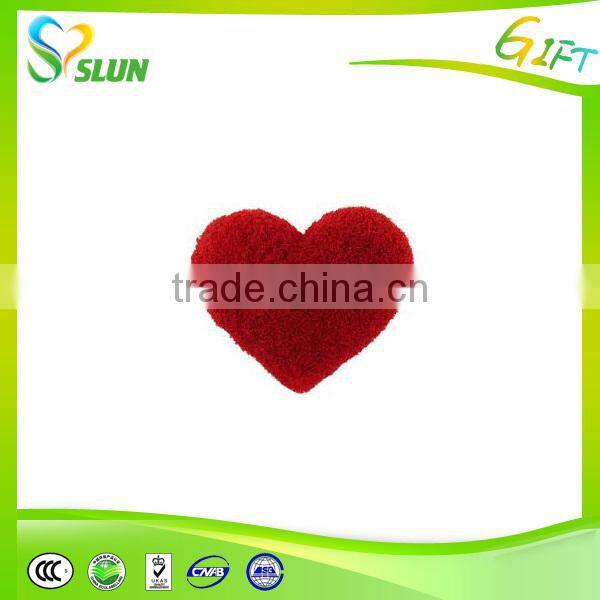 Wholesale home textile mini heart red pillows