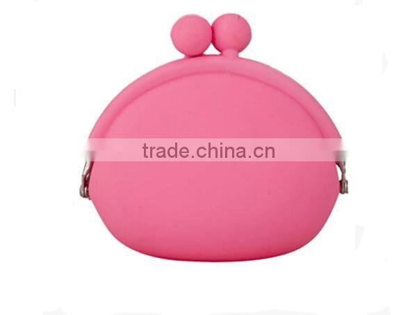 factory supply special silicone rubber coin bag/portable silicone coin bag