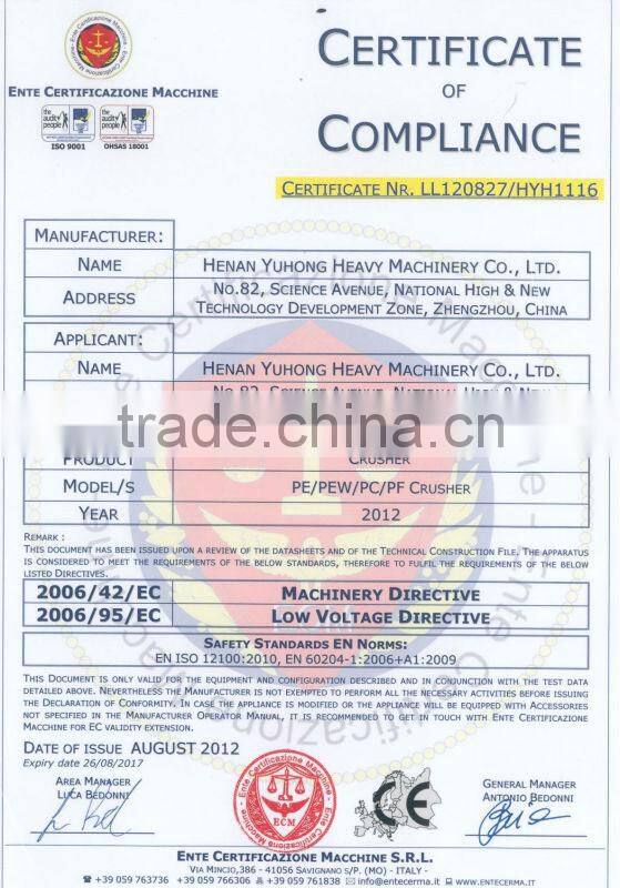 Yuhong Small Portable Mobile Rock Stone Crushers With CE approved Hot Selling