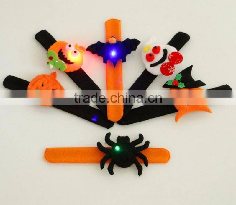 Shrapnel + Flannel San Wristband with Bat Pumpkin Ghost for Halloween Party School Kids Gift
