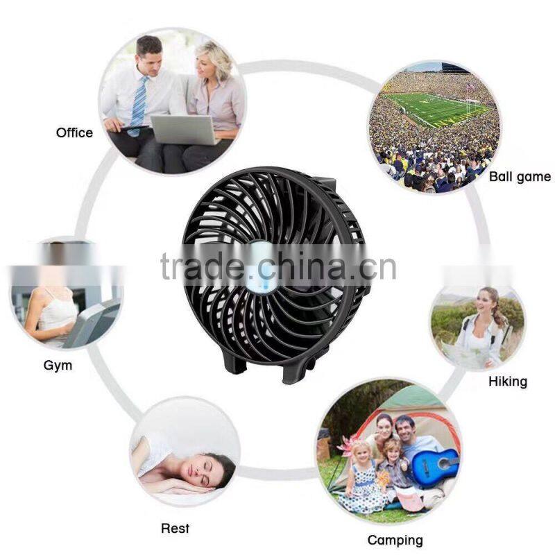 Factory wholsales Rechargeable Mini USB Fan With Battery