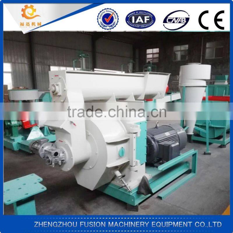 High efficiency pellet machine for wood