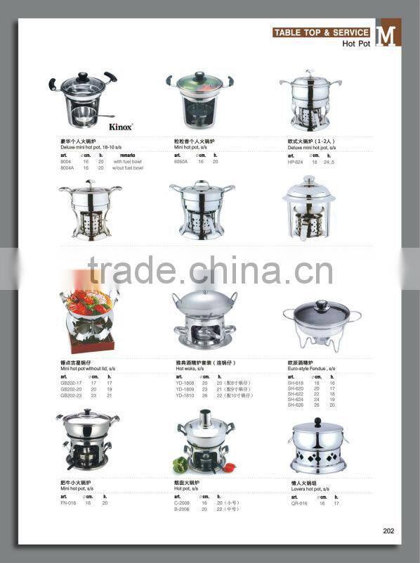 stainless steel Euro-style Fondue