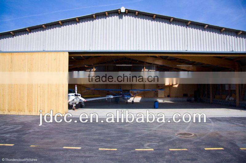 steel structure hangar for small aircraft