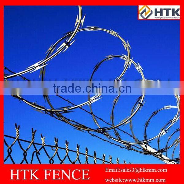 China Manufacture Direct Sale Razor Blade Barbed Wire Fence / Various Razor Barbed Wire
