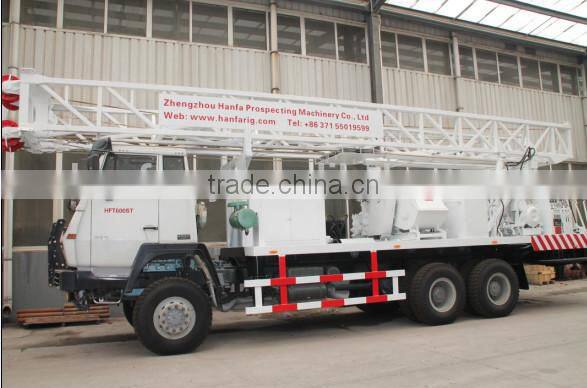HFT600ST truck mounted water well drilling rig multifunctional drilling machines