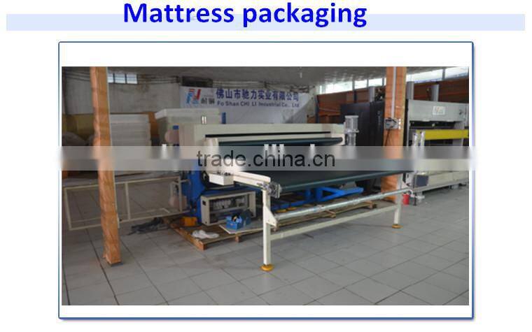 Foam mattress wrapping and packaging machine