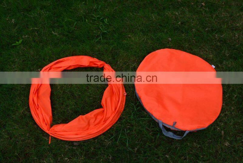 Square design easy folding kids outdoor pet tunnel