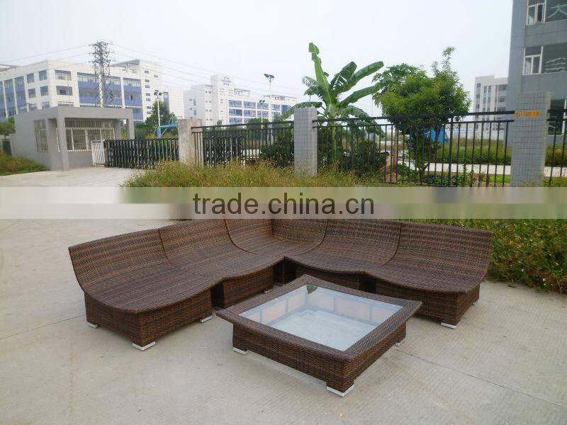 Modern wicker sectional sofa