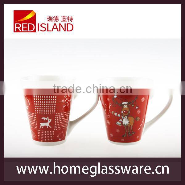 250ml Christmas ceramic mug for gift