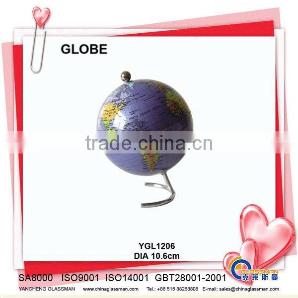 plastic deskpot globe with wood base YGL1401 plastic world globe earth golbe