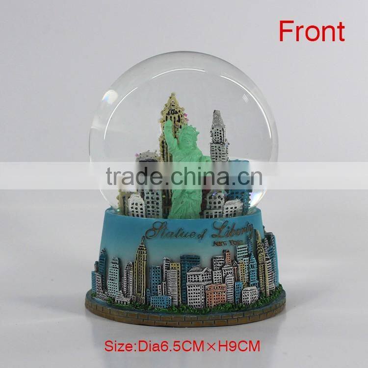 Resin New York Statue of Liberty Snow Globe